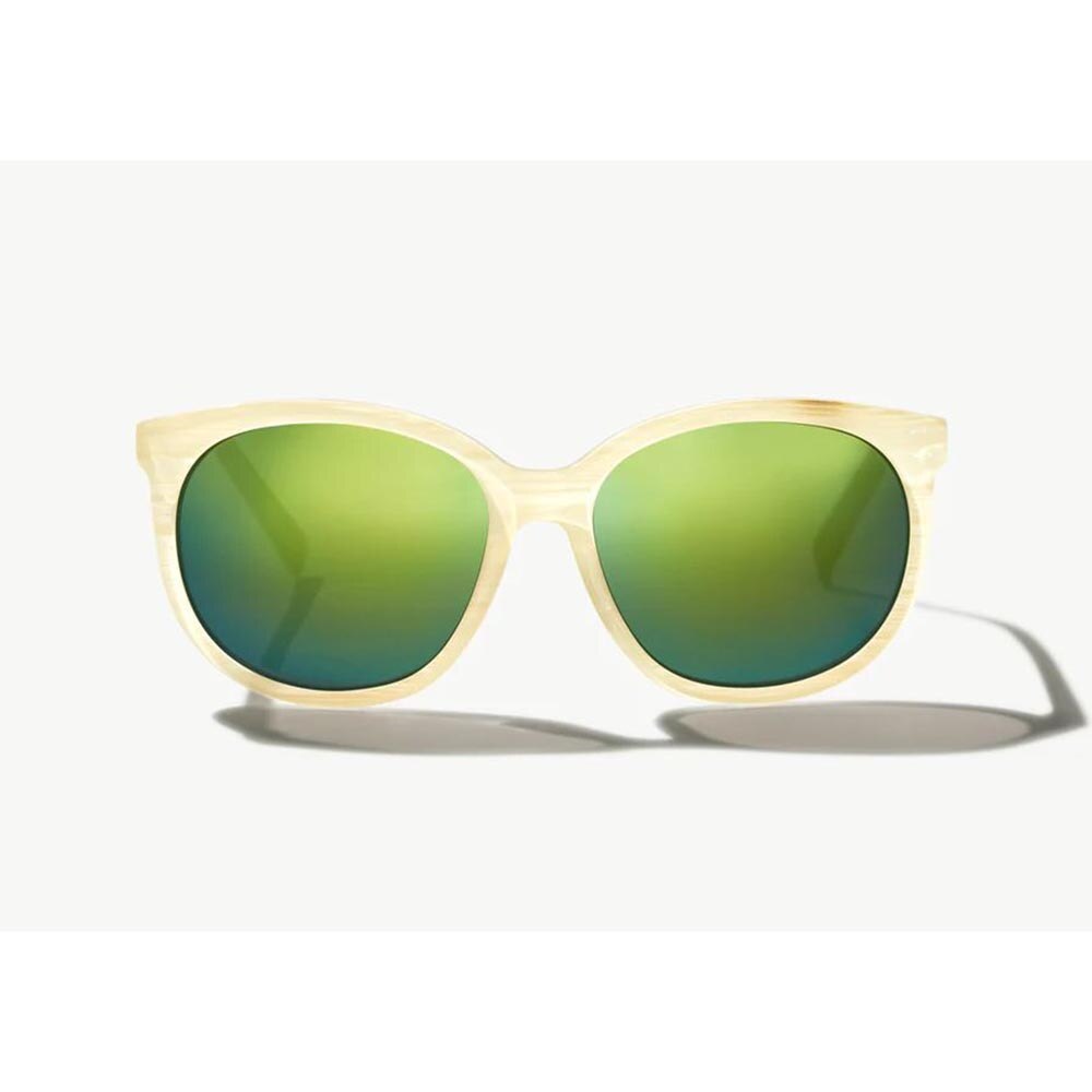 Bajio Casuarina Sunglasses Polarized in Strand Gloss with Green Mirror Plastic